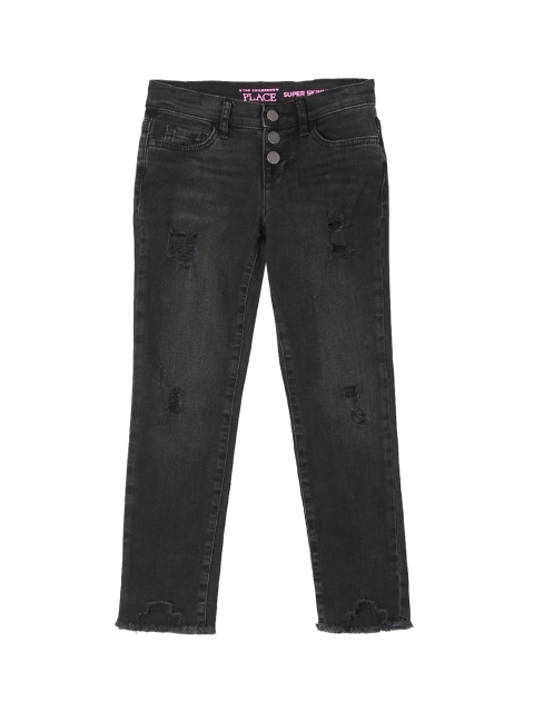 The Childrens Place Girls Black Super Skinny Fit Mid-Rise Mildly Distressed Stretchable Jeans
The Childrens Place Girls Black Super Skinny Fit Mid-Rise Mildly Distressed Stretchable Jeans