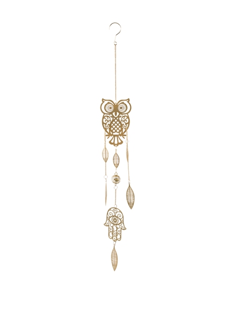 Chumbak Gold-Toned All Seeing Owl & Eye of Providence Chime
