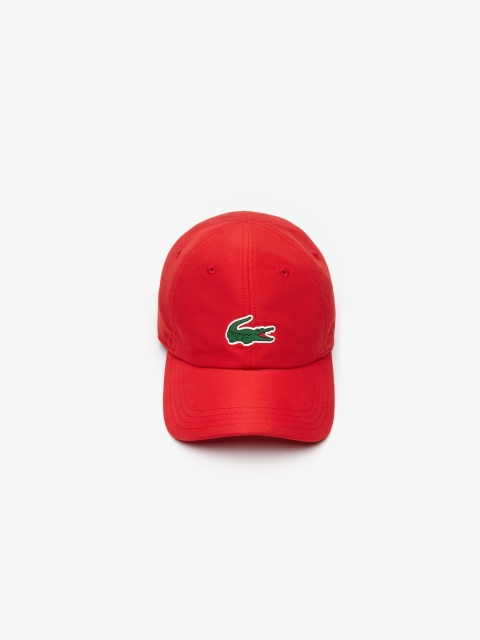 Lacoste Men Red Novac Djokovic-On Court Collection Embroidered Visor Cap