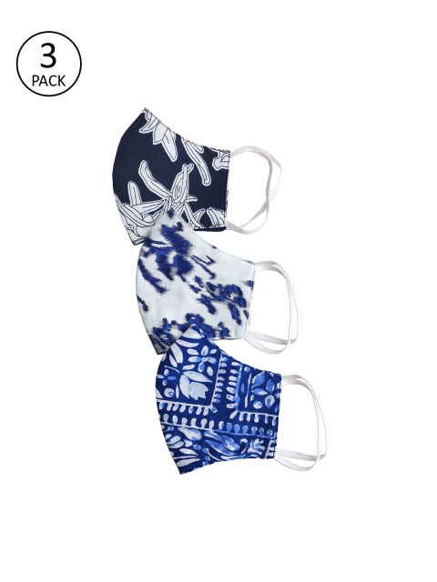 MABISH by Sonal Jain Unisex 3 Pcs Printed 3-Ply Anti-Pollution Reusable Cloth Masks, Blue
MABISH by Sonal Jain Unisex 3 Pcs Printed 3-Ply Anti-Pollution Reusable Cloth Masks, Blue