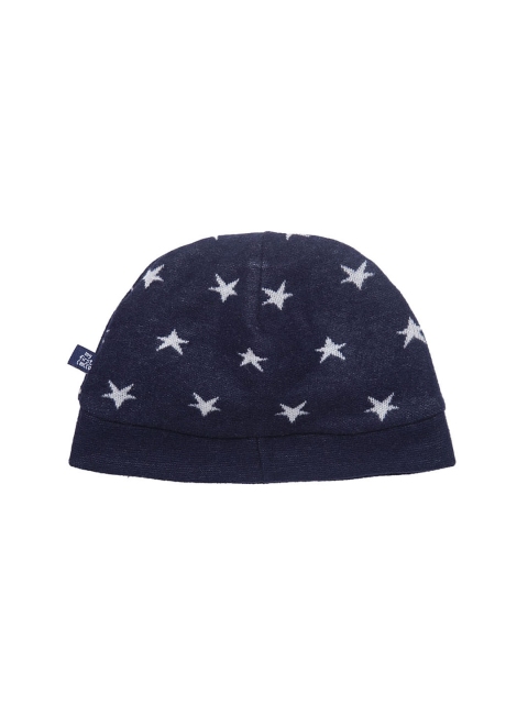 Chicco Kids Navy Blue & White Printed Beanie