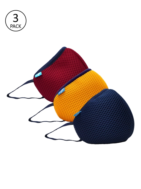 F Gear Adults 3 Pcs 7-Ply F95 Safeguard Reusable ISO CE SITRA Certified Outdoor Masks - Large, Navy blue
F Gear Adults 3 Pcs 7-Ply F95 Safeguard Reusable ISO CE SITRA Certified Outdoor Masks - Large, Navy blue
