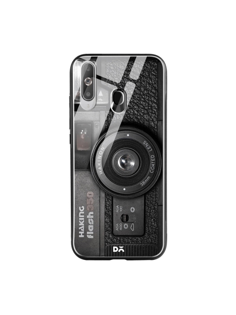 DailyObjects Black Camera Samsung Galaxy M40 Glass Case