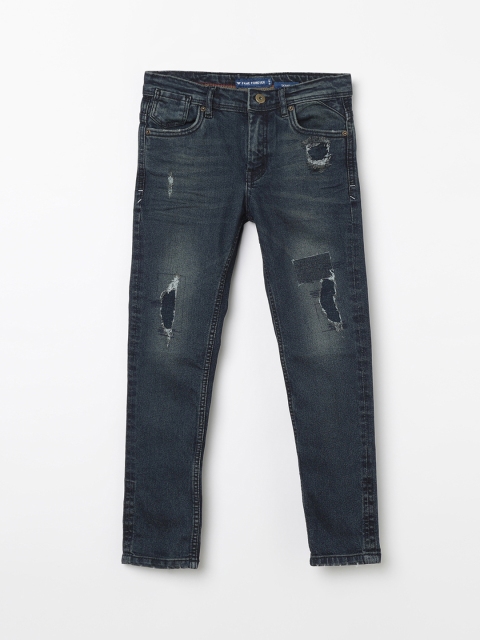 Fame Forever by Lifestyle Boys Blue Skinny Fit Mid-Rise Mildly Distressed Jeans