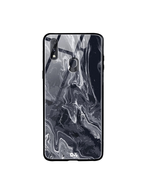DailyObjects Black & White Marble Oppo Realme 3 Pro Glass Case
