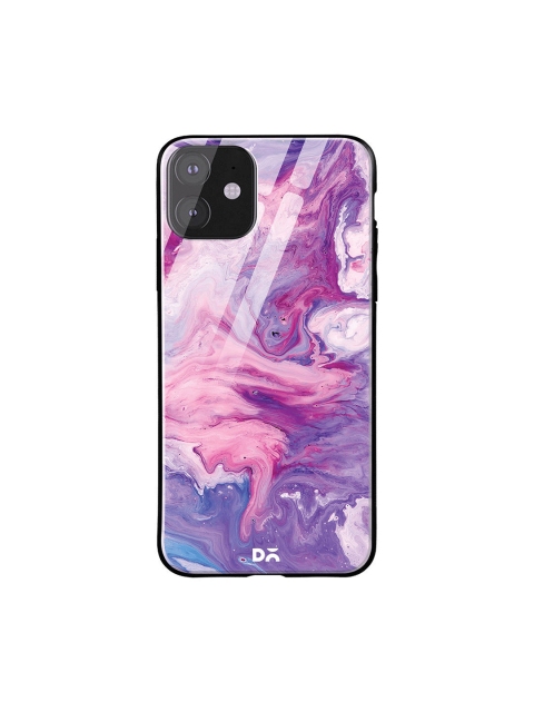 DailyObjects Purple & Pink Marble Unicorn iPhone 11 Glass Mobile Case