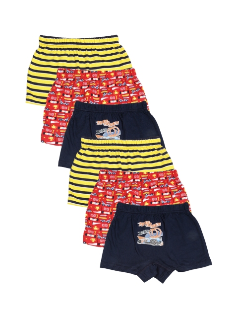 Red Rose Boys Pack Of 6 Assorted Trunks JRNO97-ASSORTED-30