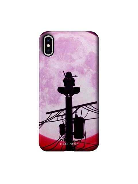 macmerise Pink & Black Itachi Uchiha Printed iPhone XS Max Case