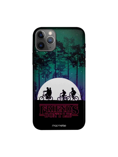 macmerise Green & Black The Gang Of Hawkins iPhone 11 Pro Mobile Case