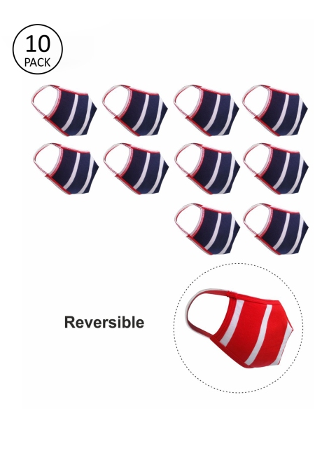 nestroots Kids Pack Of 10 Pcs Navy Blue & Red Reversible 2-Ply Protective Outdoor Mask
nestroots Kids Pack Of 10 Pcs Navy Blue & Red Reversible 2-Ply Protective Outdoor Mask