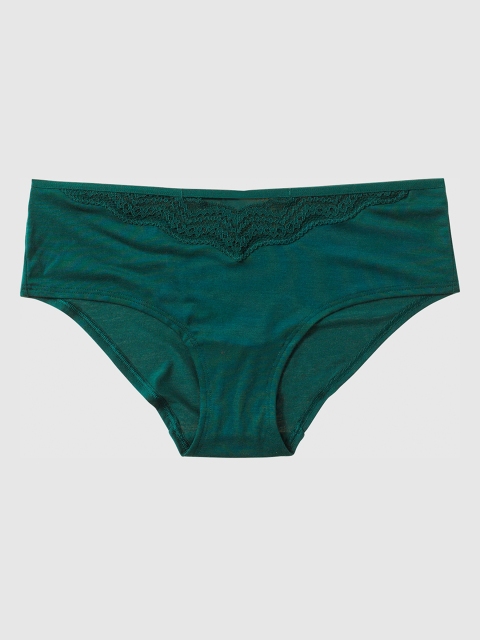 La Senza Women Green Solid Hipster Briefs 11164314-96L5