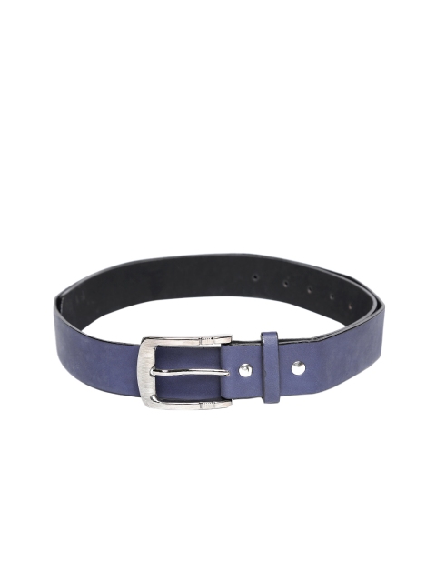 Blueberry Men Blue Solid Belt