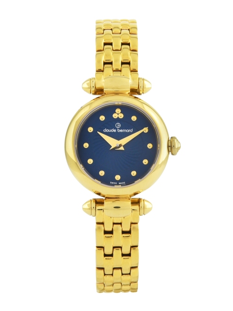 claude bernard Women Navy Blue Swiss Made Analogue Watch 20209 37JM BUPID