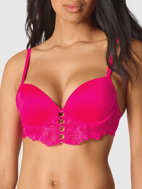 La Senza Magenta Lace Underwired Lightly Padded Everyday Bra 11149047-08T3