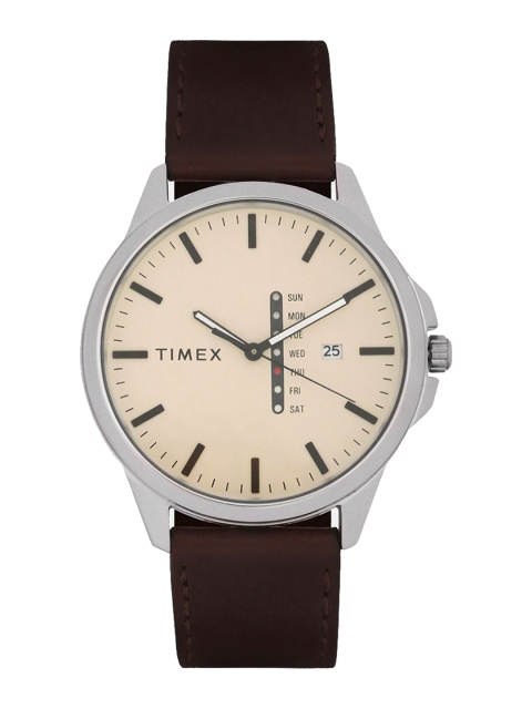 Timex Men Beige & Black Analogue Watch TWEG16507
