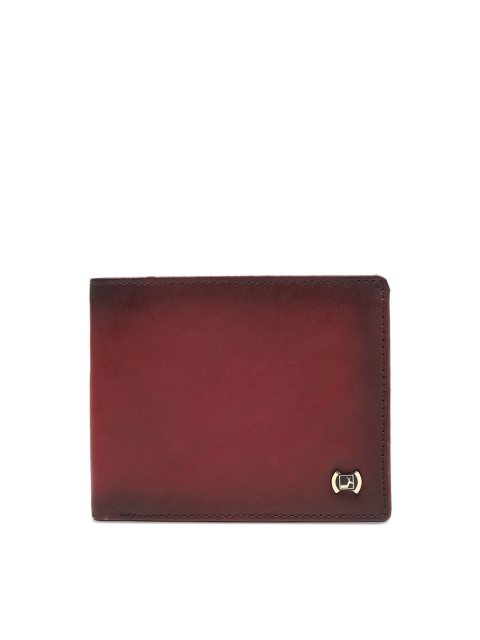Da Milano Men Purple Solid Two Fold Wallet
