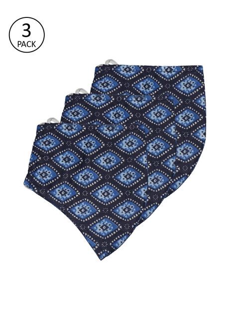 The Vanca Adults 3 Pcs Blue 3-Ply Reusable Outdoor Cloth Masks