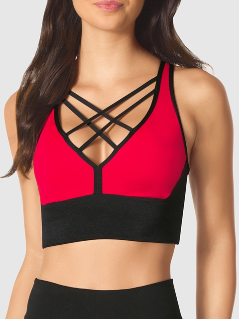 La Senza Red & Black Colourblocked Underwired Lightly Padded Sports Bra 11143924-04SO
La Senza Red & Black Colourblocked Underwired Lightly Padded Sports Bra 11143924-04SO