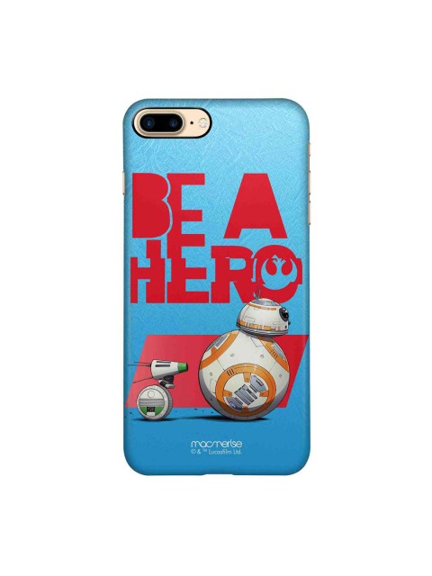 macmerise Blue & Red Be A Hero Printed iPhone 8 Plus Case