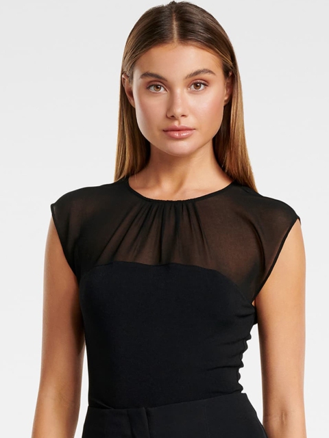 Forever New Women Black Solid Top