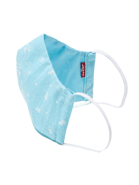 Levis Unisex Blue Printed 2-Ply Reusable Cloth Masks