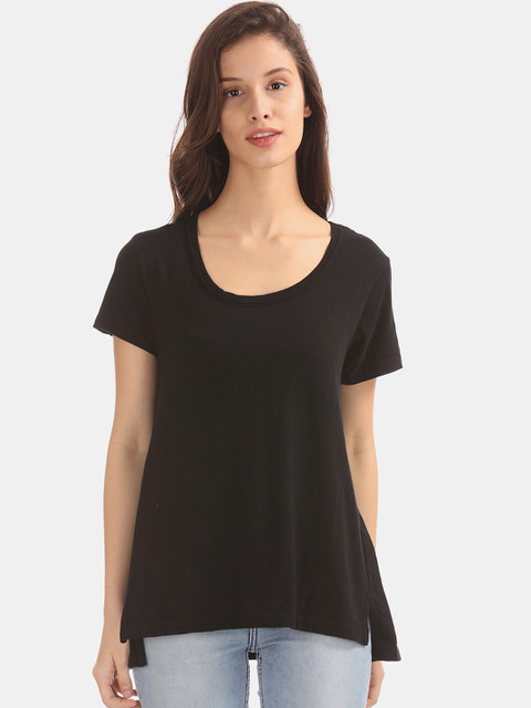 Aeropostale Women Black Solid Round Neck T-shirt
Aeropostale Women Black Solid Round Neck T-shirt