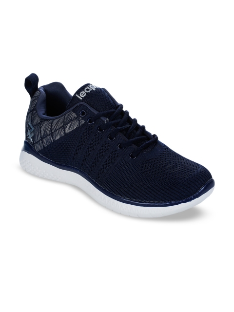 Liberty Men Navy Blue Mesh Running Shoes