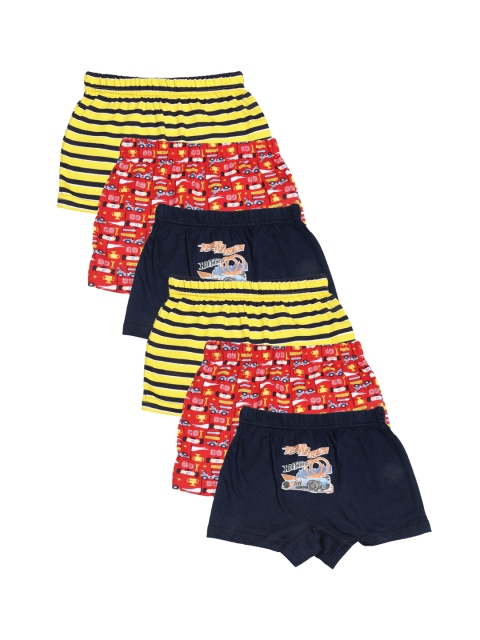 Red Rose Boys Pack Of 6 Assorted Trunks JRNO97
