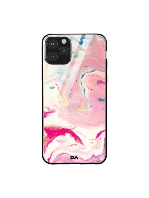 DailyObjects Pink & Blue Shades Of Marble iPhone 11 Pro Max Glass Mobile Case