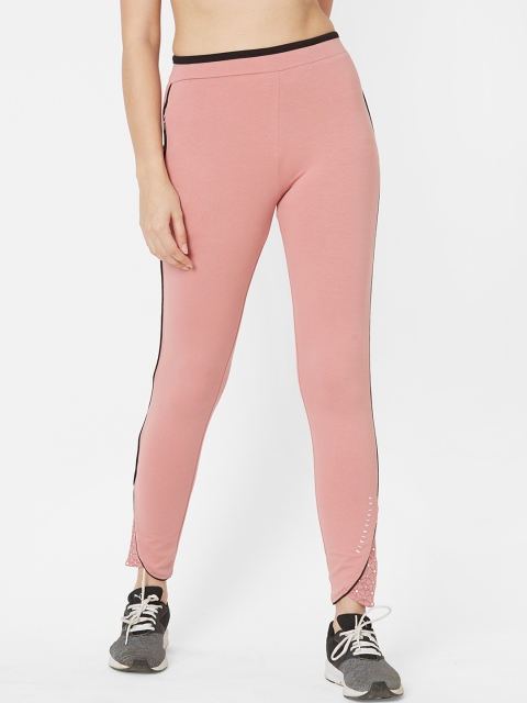 Sweet Dreams Women Pink Solid Slim Fit Track Pants