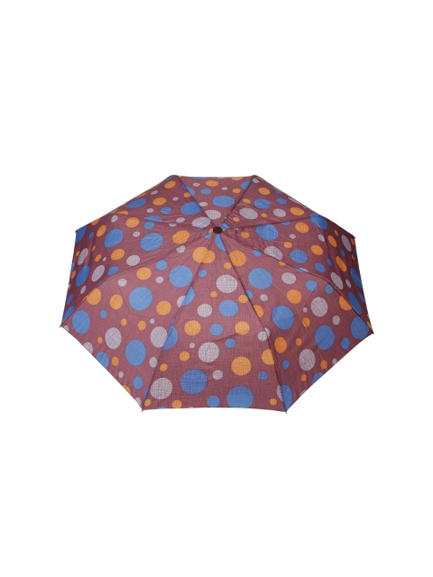 FabSeasons Unisex Brown & Blue Dotted Digital Printed 3 Fold Fancy Semi-Automatic Umbrella
FabSeasons Unisex Brown & Blue Dotted Digital Printed 3 Fold Fancy Semi-Automatic Umbrella
