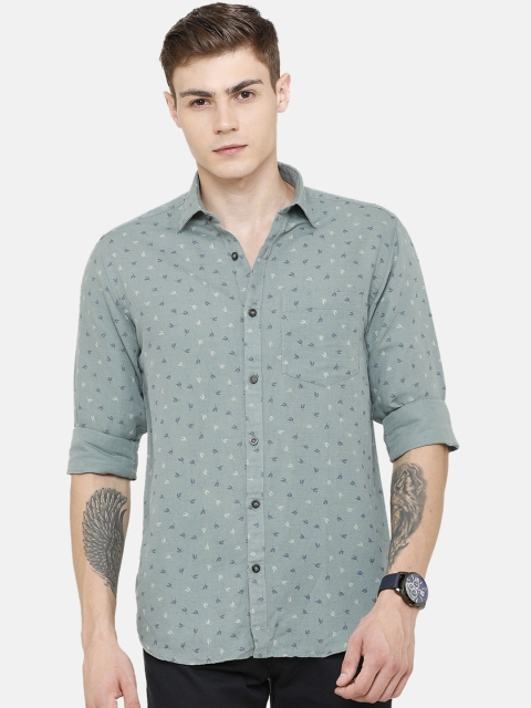 CAVALLO by Linen Club Men Olive Green & Navy Blue Regular Fit Printed Linen Casual Shirt
CAVALLO by Linen Club Men Olive Green & Navy Blue Regular Fit Printed Linen Casual Shirt