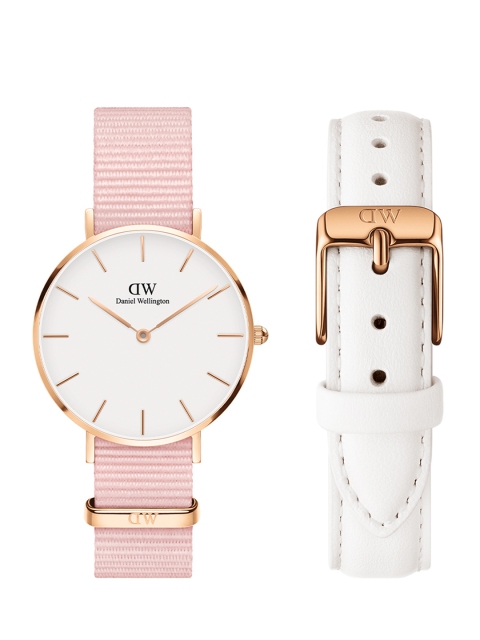 Daniel Wellington Women Petite Rosewater & Petite Bondi Strap Watch Gift Set DW00500861, White
Daniel Wellington Women Petite Rosewater & Petite Bondi Strap Watch Gift Set DW00500861, White