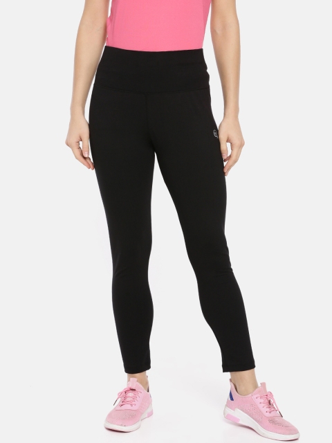 Macrowoman W-Series Women Black Solid Active Yoga Tights