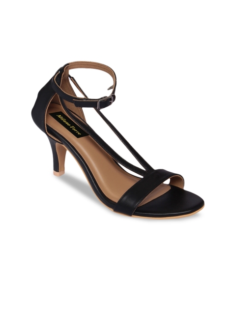 Milano Torre Women Black Solid Heels