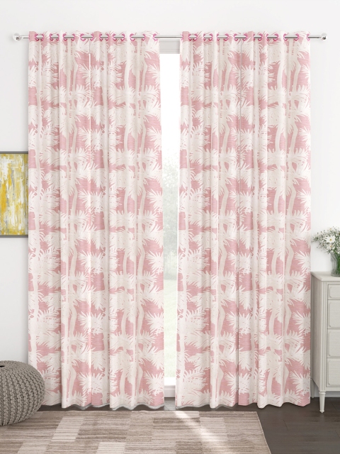 Story@home Pink & White Set of 4 300GSM Semi Blackout Jacquard Eyelet Ringtop Door Curtains
Story@home Pink & White Set of 4 300GSM Semi Blackout Jacquard Eyelet Ringtop Door Curtains