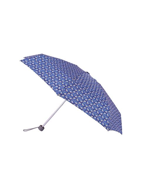 FabSeasons Unisex Blue & Grey 5 Fold Digital Printed Small Compact Manual Umbrella