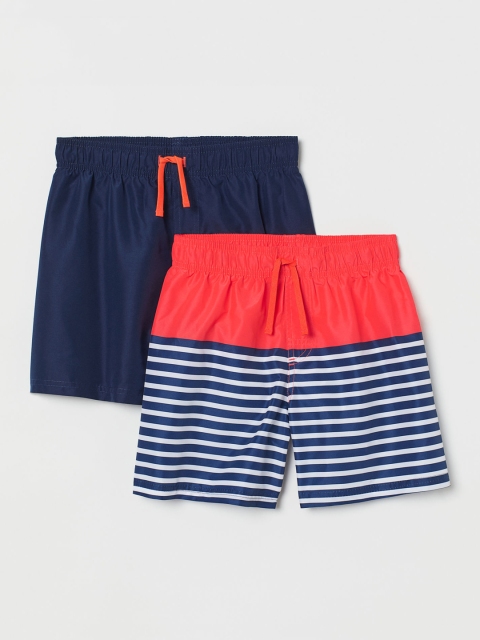 H&M Boys 2-Pack Swim Shorts, Red