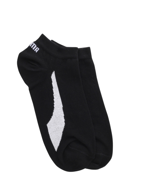 Puma Men Black Solid Ankle-Length Socks