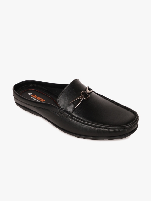 Duke Men Black Solid Loafers