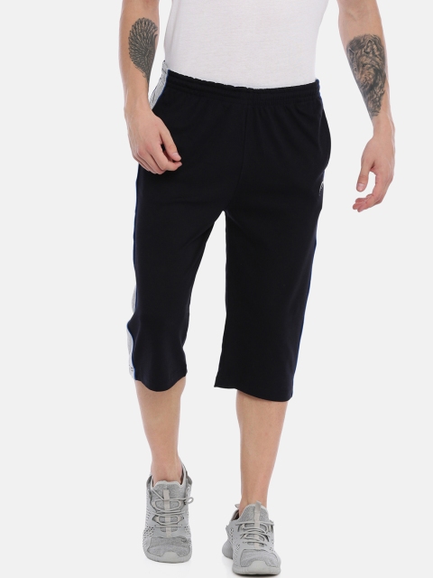 Proline Active Men Navy Blue Solid Regular Fit Sports Shorts