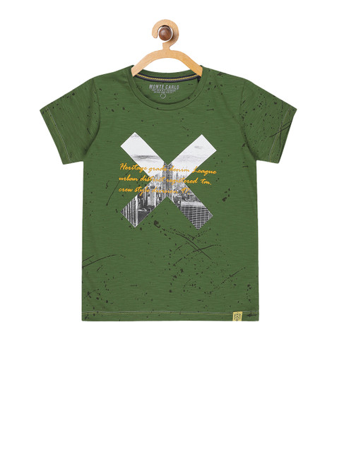 Monte Carlo Boys Green Printed Round Neck T-shirt
Monte Carlo Boys Green Printed Round Neck T-shirt