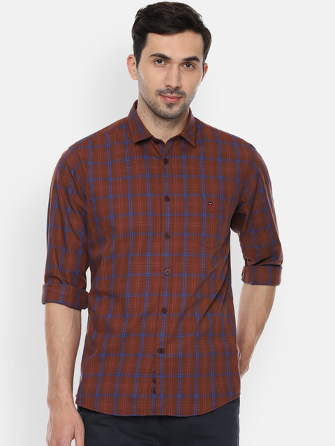 Louis Philippe Sport Men Brown & Blue Slim Fit Checked Casual Shirt
Louis Philippe Sport Men Brown & Blue Slim Fit Checked Casual Shirt