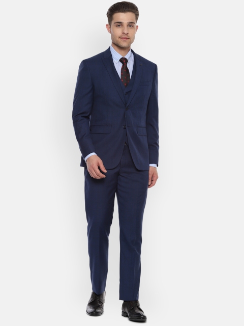 Louis Philippe Men Navy Blue Solid Slim-Fit Single-Breasted Three Piece Formal Suit
Louis Philippe Men Navy Blue Solid Slim-Fit Single-Breasted Three Piece Formal Suit