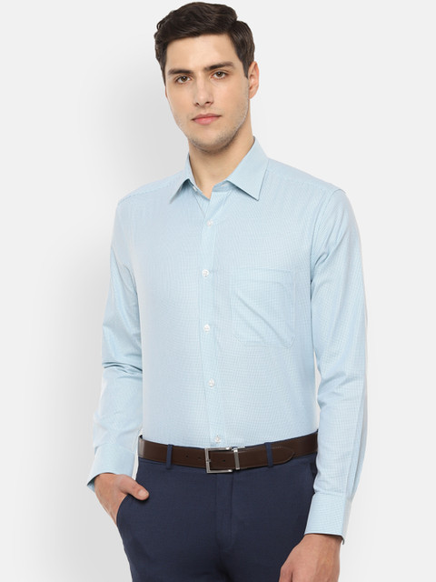 Louis Philippe Men Sea Green & White Regular Fit Self Design Formal Shirt
Louis Philippe Men Sea Green & White Regular Fit Self Design Formal Shirt