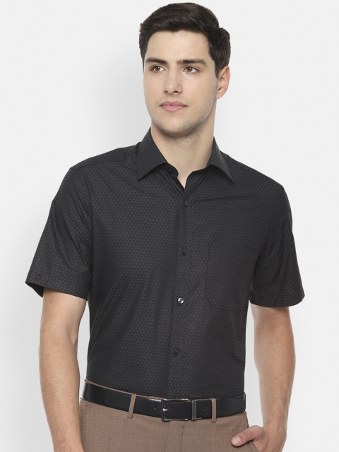 Louis Philippe Men Black & Off-White Micro Self Design Classic Regular Fit Formal Shirt
Louis Philippe Men Black & Off-White Micro Self Design Classic Regular Fit Formal Shirt