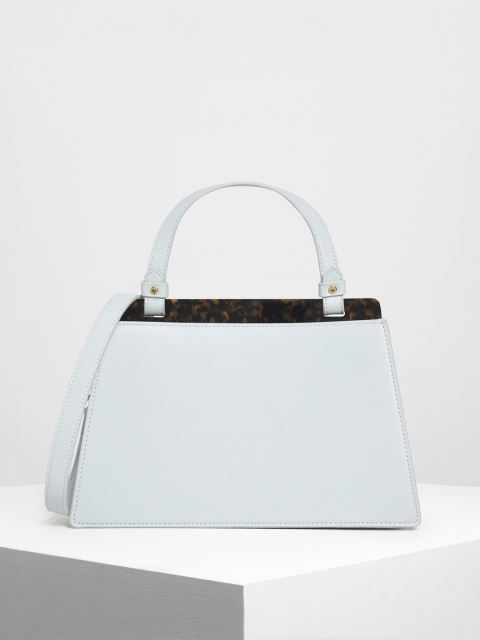 CHARLES & KEITH Blue Solid Handheld Bag