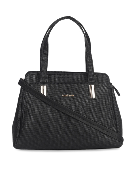 David Jones Black Printed Handheld Bag