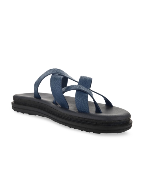 WCFC Men Navy Blue Solid Comfort Sandals