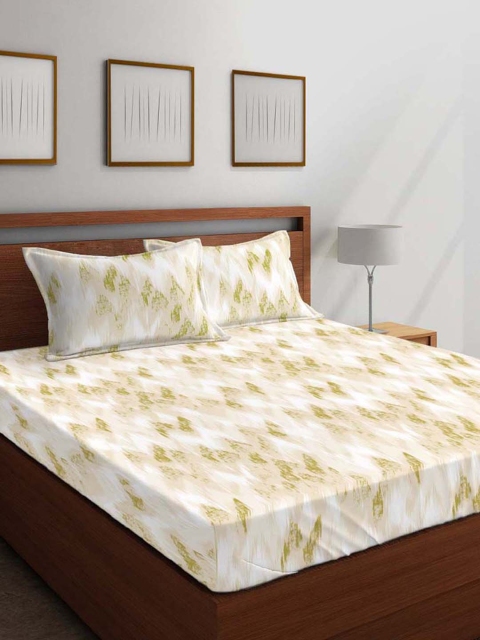 Boutique Living India White & Beige Abstract 144 TC Cotton 1 King Bedsheet with 2 Pillow Covers
Boutique Living India White & Beige Abstract 144 TC Cotton 1 King Bedsheet with 2 Pillow Covers